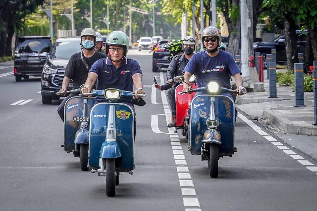 Ajang Vespa World Days 2022 di Bali, Menparekraf Harap Bangkitkan Sektor Parekraf