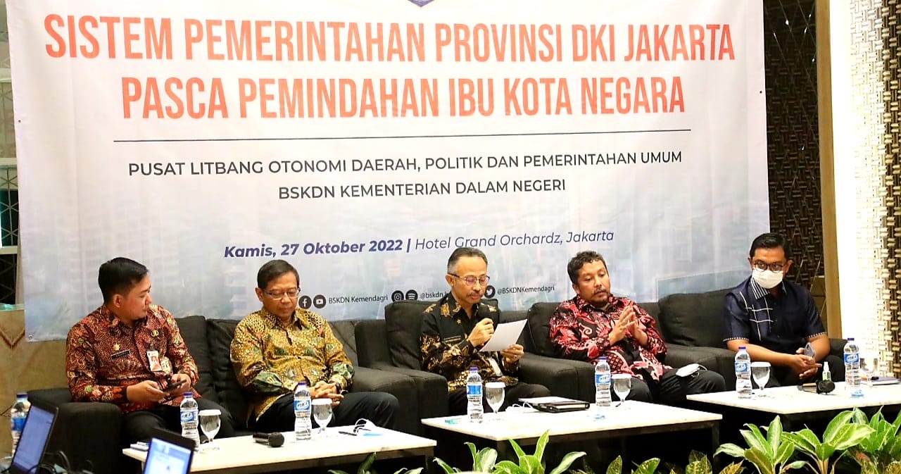BSKDN Kemendagri Gelar Diskusi, Bahas Sistem Pemerintahan Jakarta Pasca-pemindahan Ibu Kota