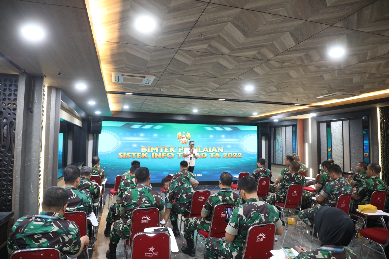 Srenaad Gelar Bimtek Penilaian Sistek Info TNI AD