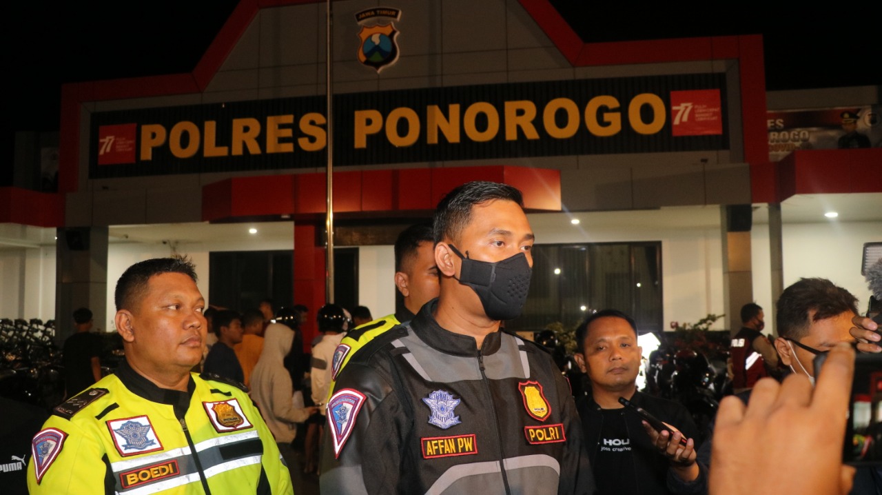 Patroli Cipta Kondisi, Polres Ponorogo Amankan Puluhan Motor Untuk Aksi Balap Liar