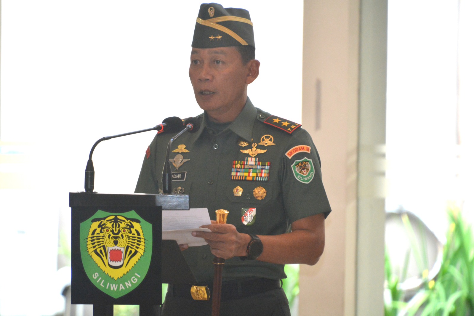 Pimpin Laporan Korps Kenaikan Pangkat Pamen Kodam III/Slw, Mayjen Fadjar Berpesan; Prajurit Harus Jaga Amanah Dan Tanggung Jawab