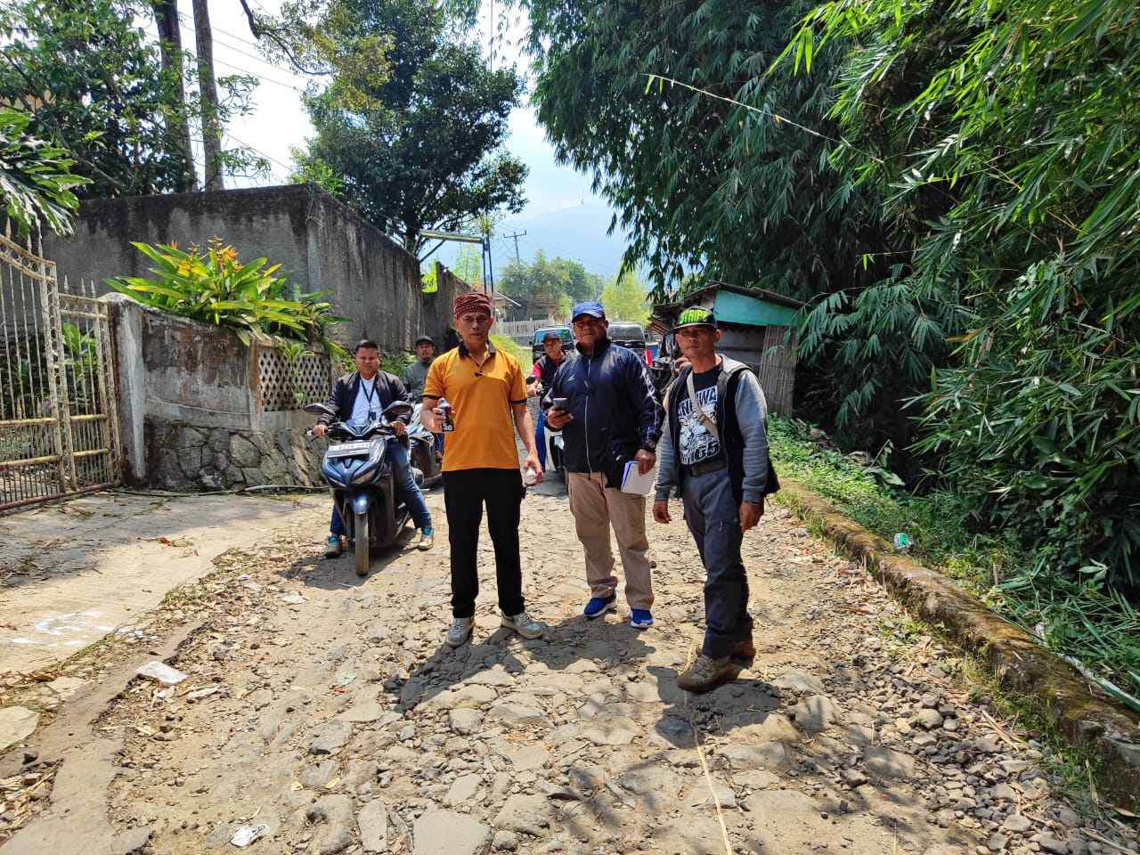 Kado Istimewa Jelang Touring Ngabumi, Jalan Desa Girijaya Turut Diperbaiki