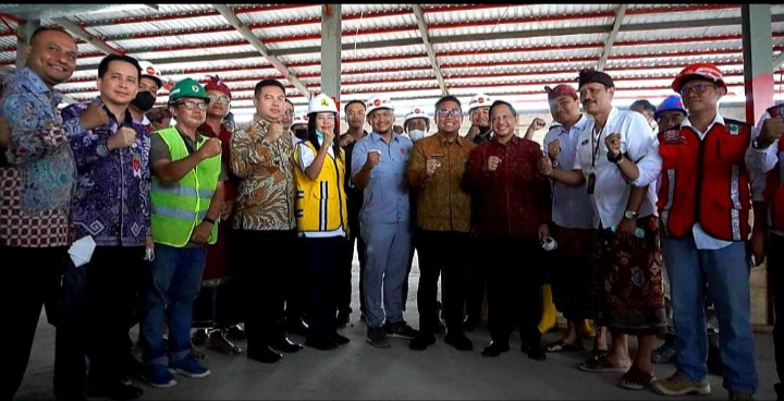 Jelang Puncak Acara G20 di Bali, Mendagri Tinjau Langsung Pembangunan TPST Kesiman Kertalangu.