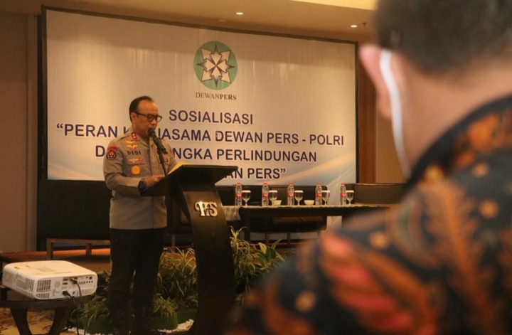 Polri dan Dewan Pers Sosialiasi Perlindungan Kemerdekaan Pers