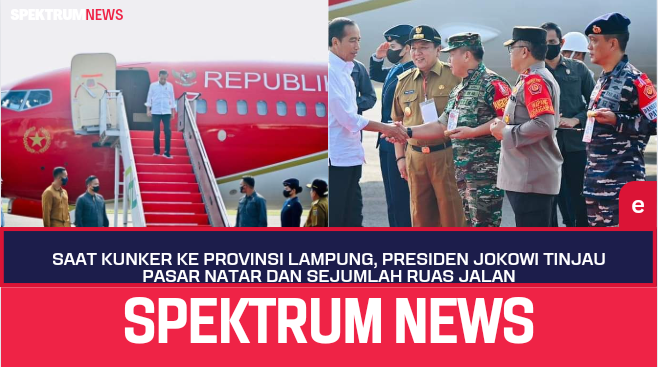 Saat Kunker Ke Lampung, Presiden Jokowi Tinjau Pasar Natar Dan Sejumlah Ruas Jalan