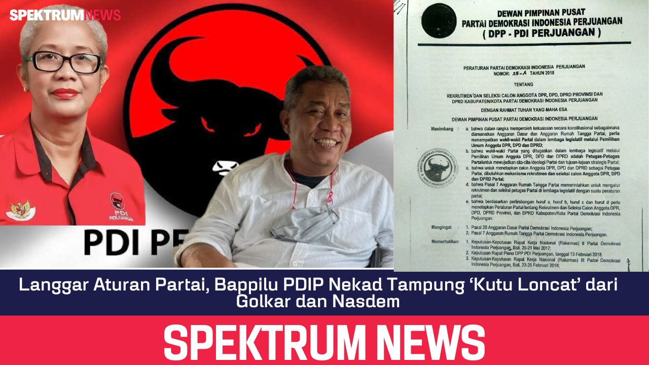 Langgar Aturan Partai, Bappilu PDIP Nekad Tampung ‘Kutu Loncat’ dari Golkar dan Nasdem