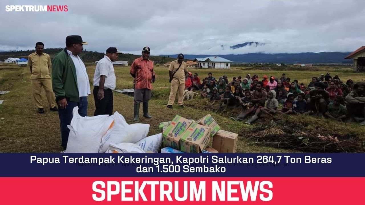 Papua Terdampak Kekeringan, Kapolri Salurkan 264,7 Ton Beras dan 1.500 Smbako