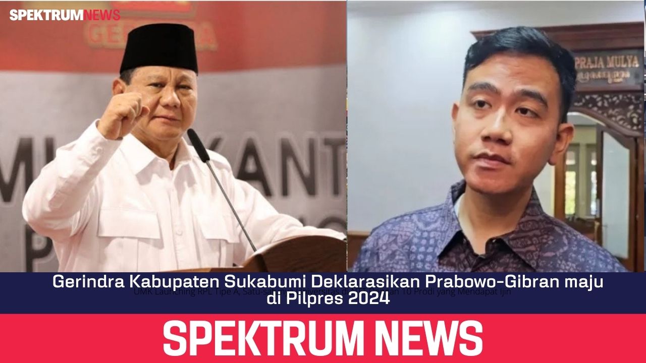 Gerindra Kabupaten Sukabumi Deklarasikan Prabowo-Gibran maju di Pilpres 2024