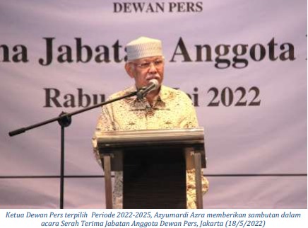 Ketua Dewan Pers Terpilih Prof Azyumardi Azra : Dewan Pers Solid Hadapi Tantangan.